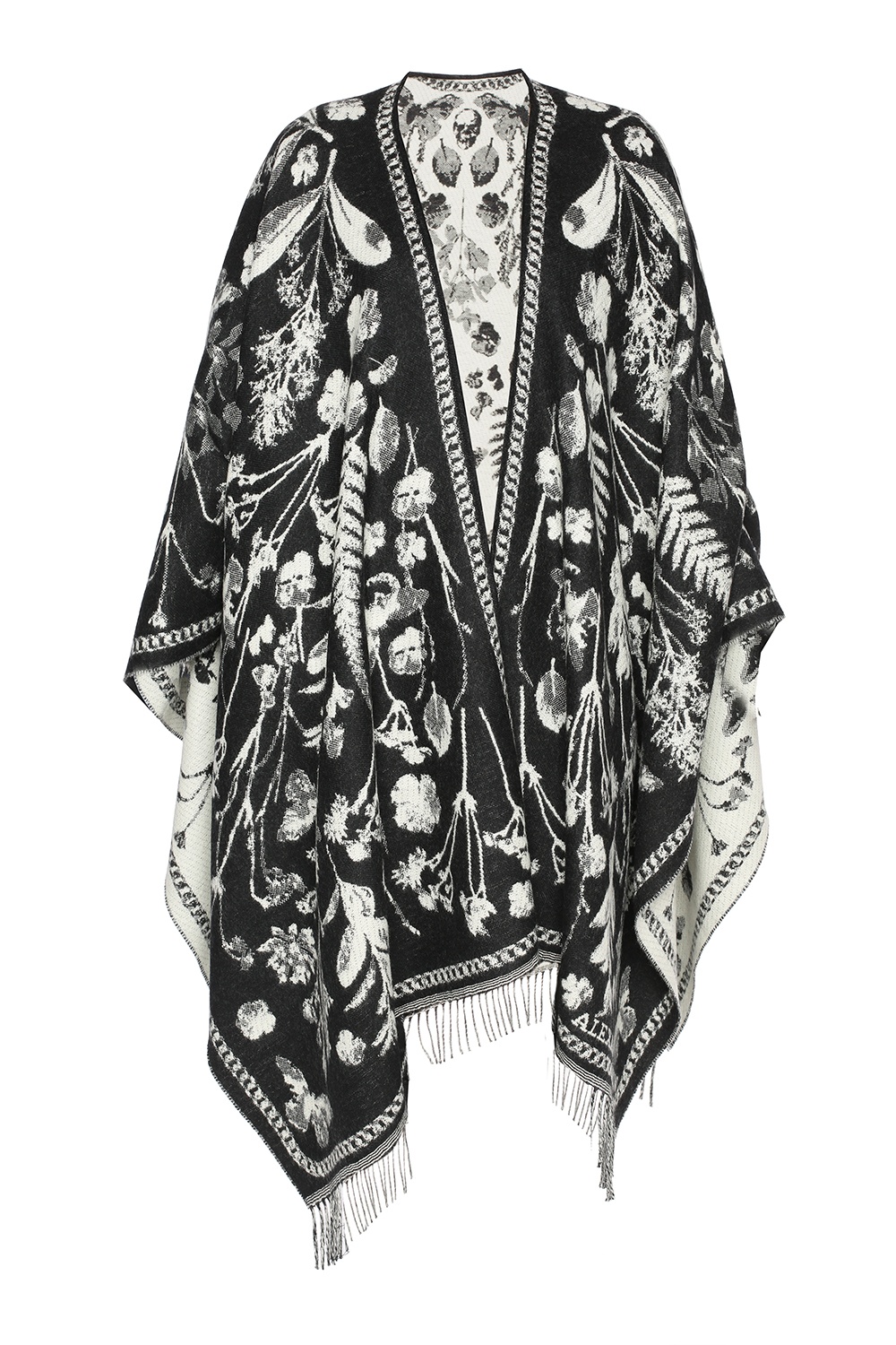 Alexander McQueen Floral-patterned poncho | Women's Clothing | Vitkac